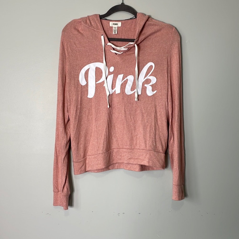 Pink Victoria Secret Hooded Sweater